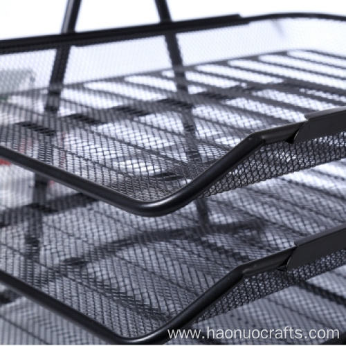 metal wire mesh basket storage frame file holder